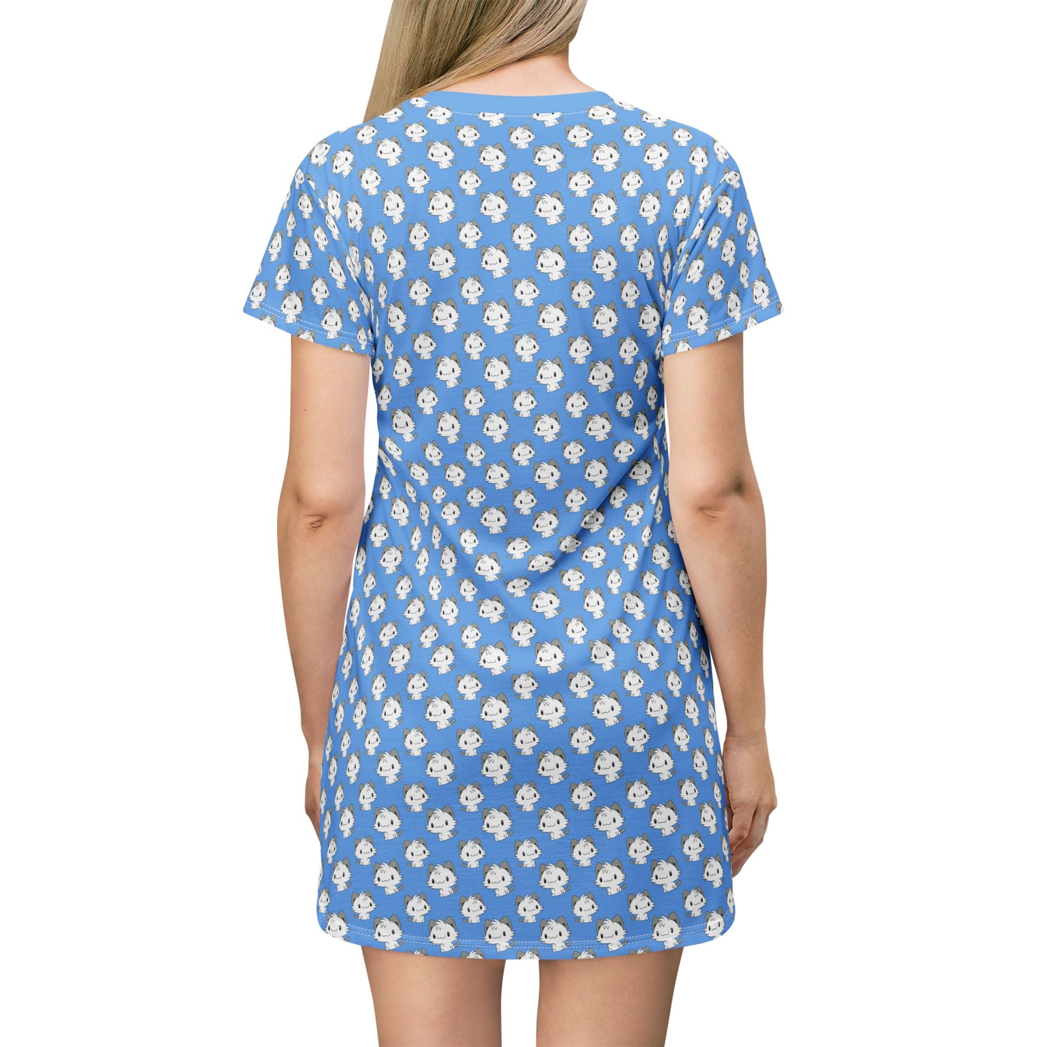 All-Over Print T-Shirt Dress