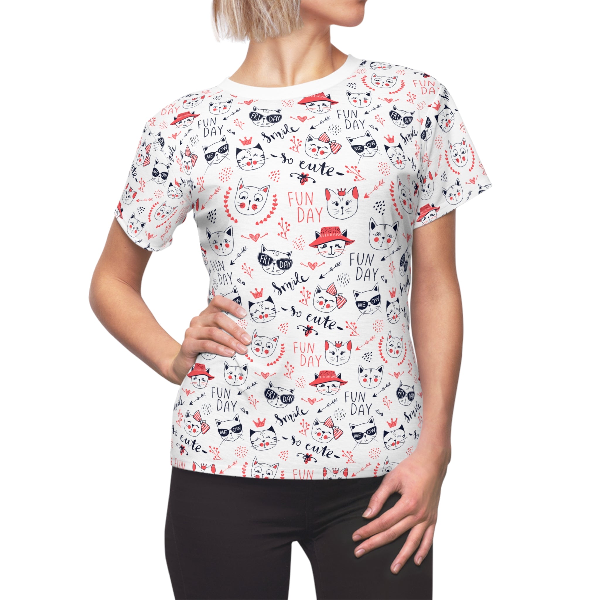 Cat Mom Women's Tee — Cute Cat Mom Graphic Shirt