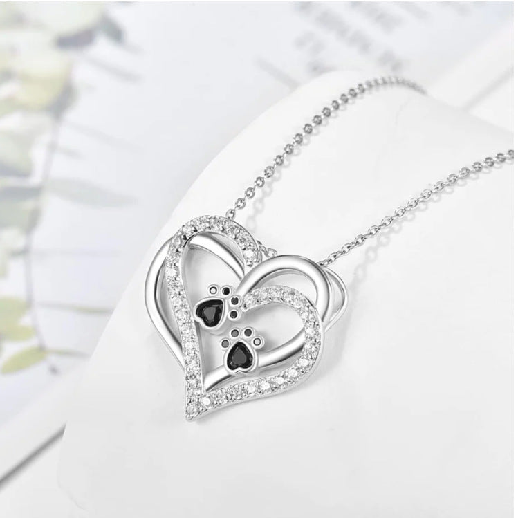 Paw Heart Pendant