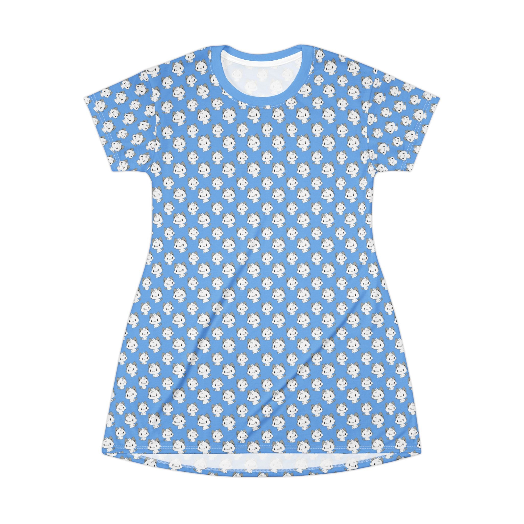 All-Over Print T-Shirt Dress