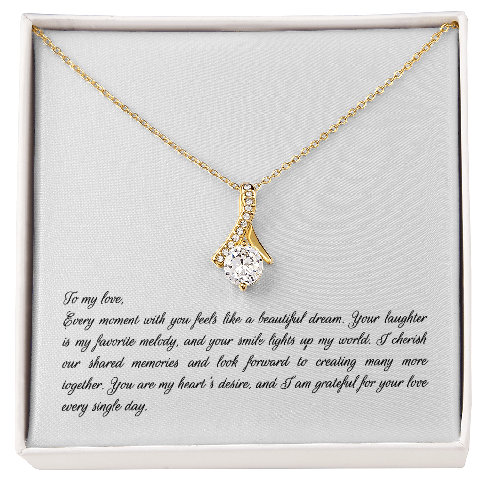 Alluring Beauty Necklace (Yellow & White Gold)